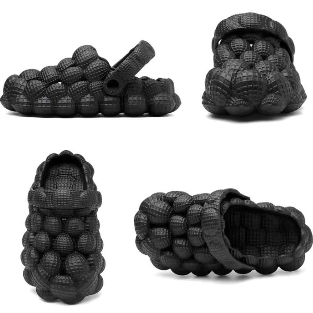A daily black Bubble slide with strap